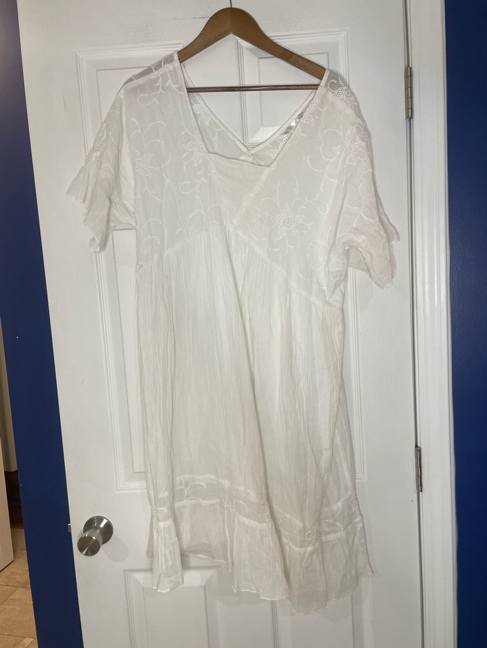 KAKTUS white cotton dress - size XL